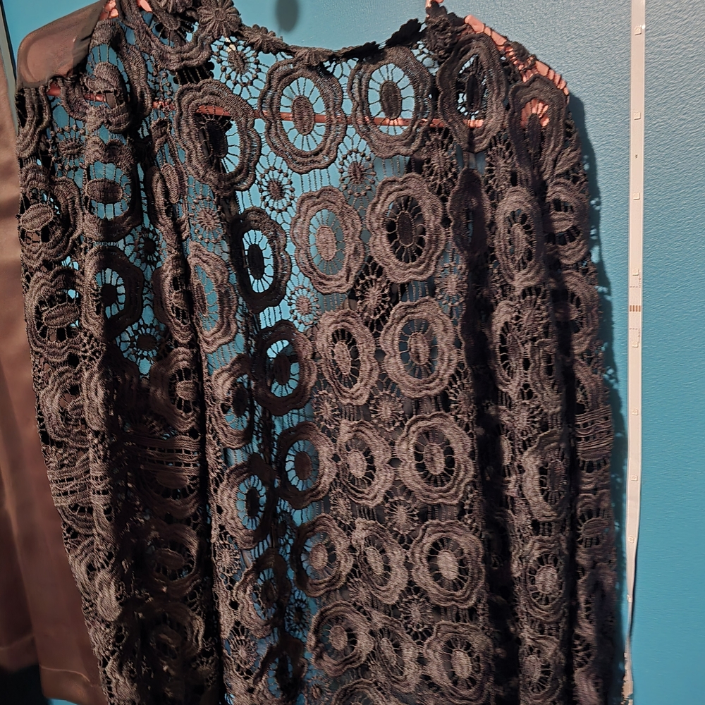 Eloquii Elegant Black Lace Blouse